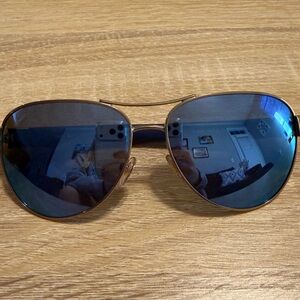 Tory Burch Aviator Sunglasses with Blue Lenses